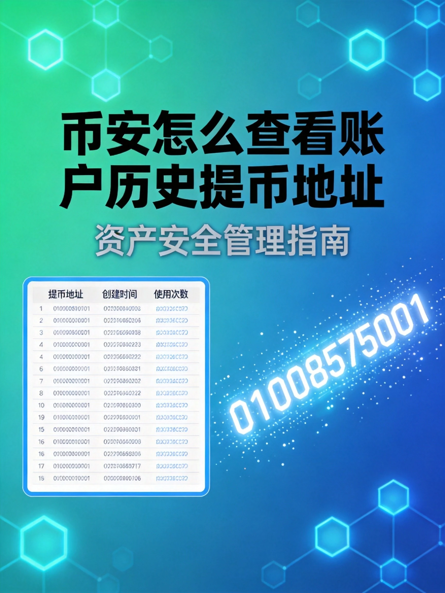 币安怎么查看账户历史提币地址?